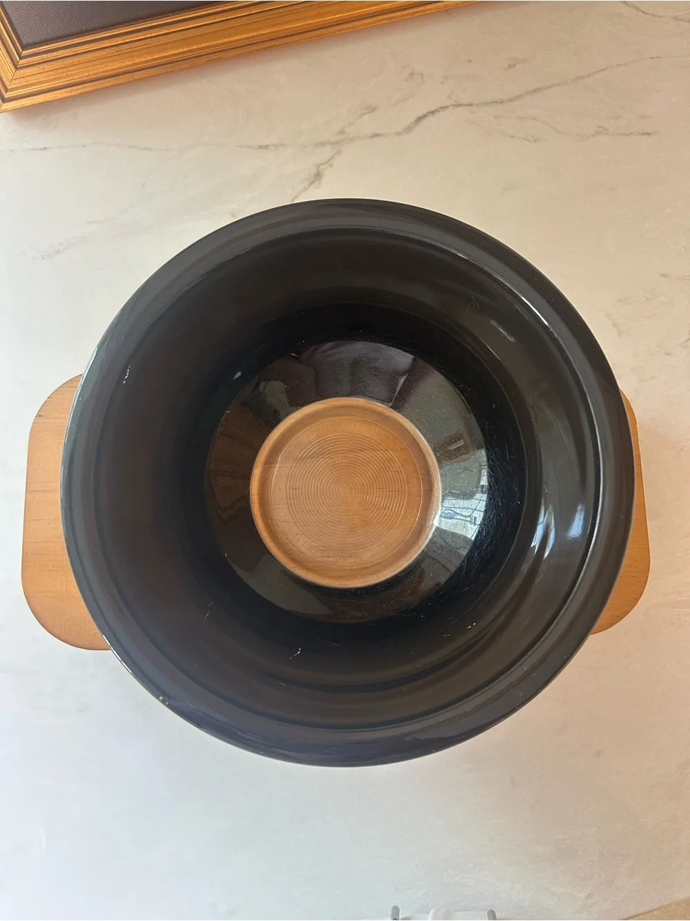 Vintage PYREX 323 Black Mixing Bowl Glossy Mid Century Corning USA